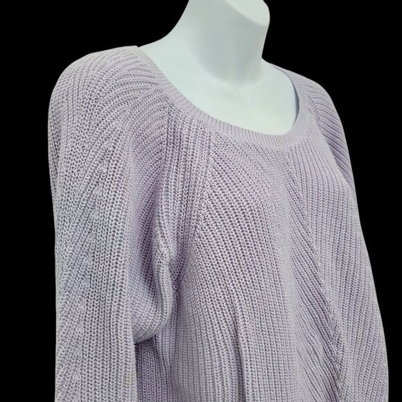 2/$20 Gap Purple Knitted Sweater Top Blouse Size: Large - Picture 4 of 9